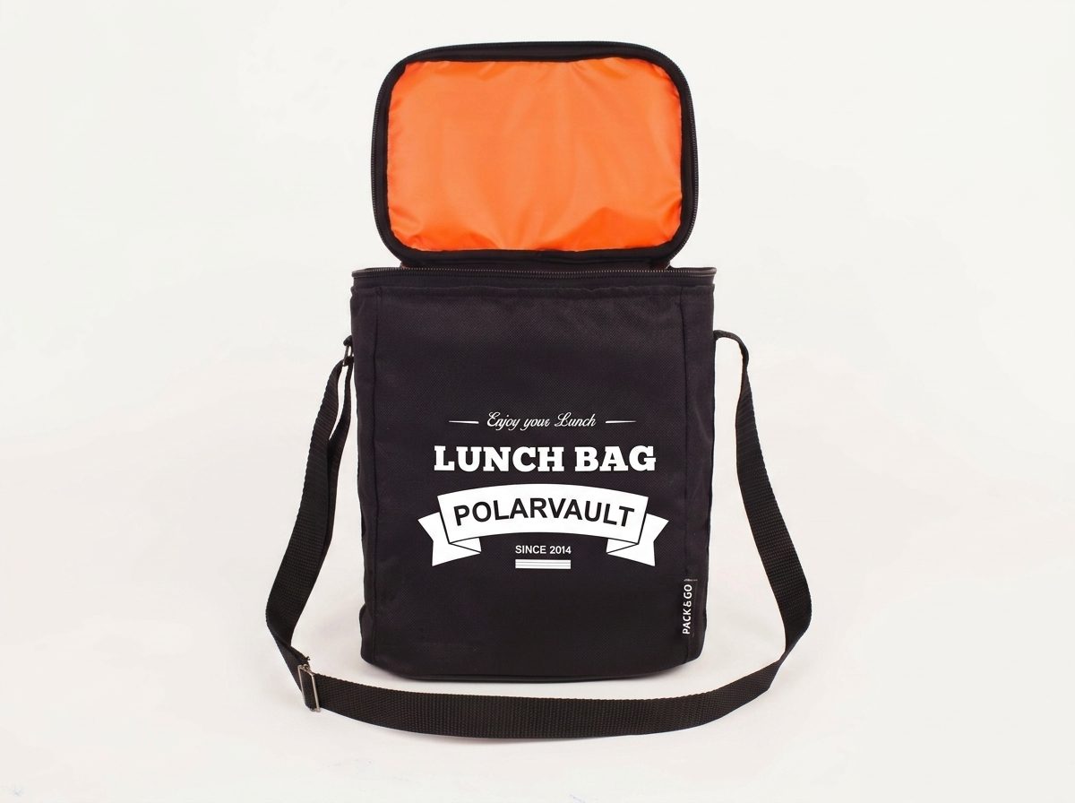 Lunchbag Multy Black Open